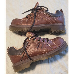 y2k Arizona Chunky boys Shoes sz 12 Gage II Peanut Brown Casual Jammers kids Vtg